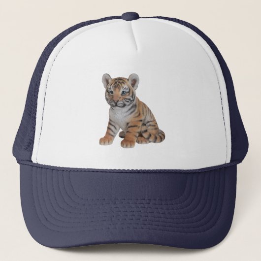 Cute Baby Tiger Cub Trucker Pet (Voorkant)
