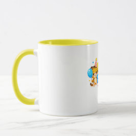 Cute Baby Tiger Happy Birthday Coffee Mug Mok