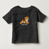 Cute Baby Tiger Kinder Shirts (Voorkant)
