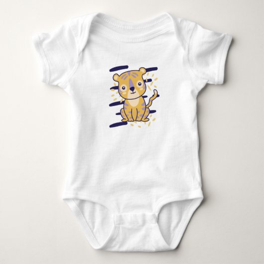 Cute Baby Tiger Romper (Voorkant)