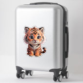 Cute Baby Tiger Sticker (Koffer)