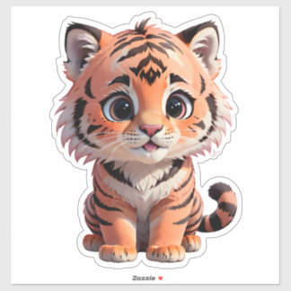 Cute Baby Tiger Sticker