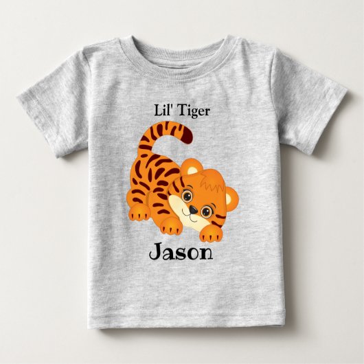 Cute Baby Tiger T-Shirt  (Voorkant)