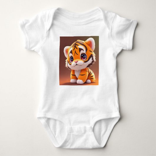 Cute Baby Tiger voor tijgers Romper (Voorkant)