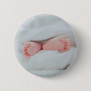 Cute Baby Toes and Feet Ronde Button 5,7 Cm