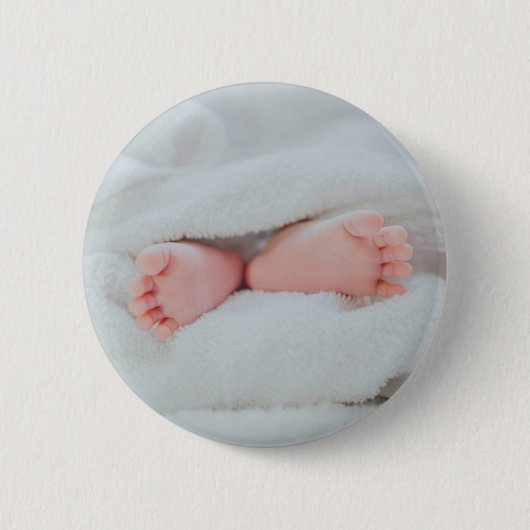 Cute Baby Toes and Feet Ronde Button 5,7 Cm (Voorkant)