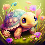 Cute Baby Turtle Jigzaag Puzzle Legpuzzel<br><div class="desc">Cute Baby Turtle Jigzaag Puzzle</div>