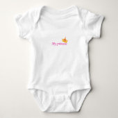 Cute baby undershirt with phrase (My Princess) on  Romper (Voorkant)