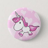 Cute Baby Unicorn Button (Voorkant)