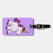 Cute Baby Unicorn Cartoon Bagagelabel (Voorkant horizontaal)
