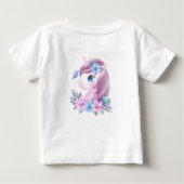 Cute Baby Unicorn met Big Eyes Birthday (Achterkant)