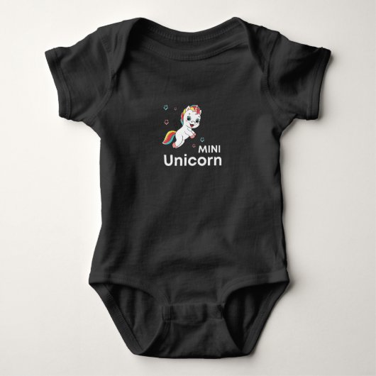 Cute baby unicorn Modern Romper (Voorkant)