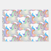 Cute Baby Unicorn Pastel Fantasy Child Inpakpapier Vel (Voorkant)