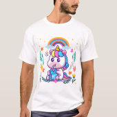 Cute Baby Unicorn T-shirt (Voorkant)