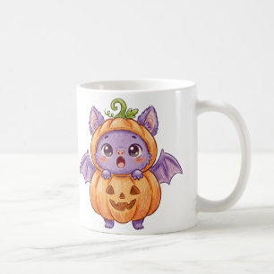 Cute Baby Vleermuis in Pompoen Kostuum Halloween M Koffiemok