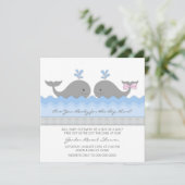 Cute Baby Walvis Geslacht Onthulling Kaart (Staand voorkant)