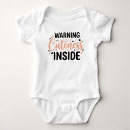 Cute Baby Warning Humor Romper