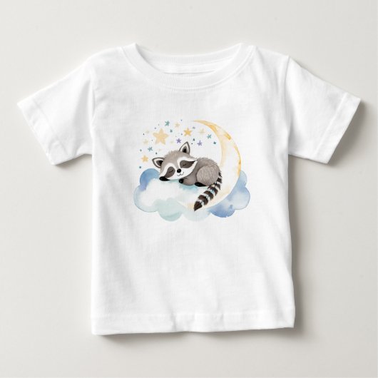 Cute Baby Wasbeer op de Maan – (Voorkant)