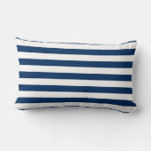Cute Baby Whale, Navy Blue Stripes-Personalized Kussen (Achterkant)