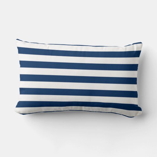 Cute Baby Whale, Navy Blue Stripes-Personalized Kussen (Achterkant)