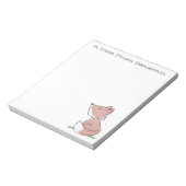 Cute baby whimsical fox-illustratie notitieblok (Linkerzijde)