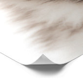 Cute Baby Wolf Portrait | Vierkant 1:1 Poster (Hoek)