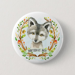 Cute Baby Wolf Ronde Button 5,7 Cm