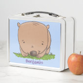 Cute baby wombat cartoon illustratie (In situ)