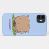 Cute baby wombat cartoon illustratie Case-Mate iPhone case (Achterkant (horizontaal))