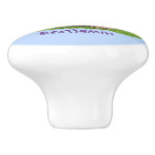 Cute baby wombat cartoon illustratie keramische knop (Zijkant)