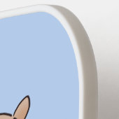 Cute baby wombat cartoon illustratie pickleball paddle (Links Detail)