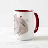 Cute Baby Wombat Gold Speckle Custom Name Mok (Voorkant rechts)