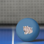Cute Baby Wombat Gold Speckle CustomPing Pong Ball (Net)