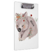 Cute Baby Wombat Gold Spectrum Custom Klembord (Rechts)