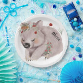 Cute Baby Wombat Gold Spectrum Custom Papieren Bordje (Feest)