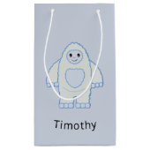 Cute Baby Yeti Klein Cadeauzakje (Achterkant)