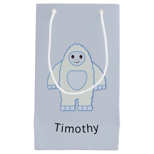 Cute Baby Yeti Klein Cadeauzakje (Voorkant)