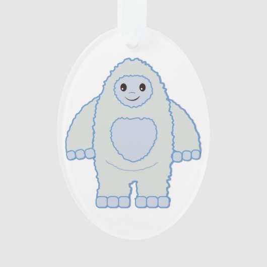 Cute Baby Yeti Ornament (voorkant)