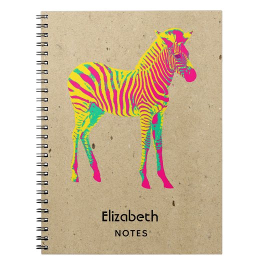 Cute Baby Zebra Colorful Notitieboek (Voorkant)