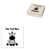 Cute Baby Zebra Rubberstempel (Gestempeld)