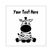 Cute Baby Zebra Rubberstempel (Afrduk)