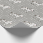 Cute Baby Zebra Safari Theme Party of Shower Cadeaupapier (Hoek)