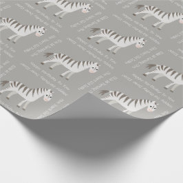 Cute Baby Zebra Safari Theme Party of Shower Cadeaupapier