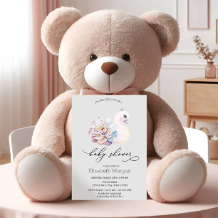 Cute Baby Zwanen Stippen Kaart