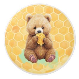 Cute Babybeer Cup eet Honing Keramische Knop
