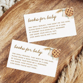 Cute Babyboekjes voor Baby Shower Informatiekaartje