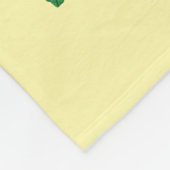 Cute babyhertje voeg naam toe ` fleece deken (Hoek)