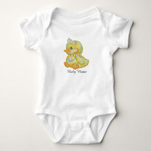 Cute Baby's Aangeklede Eendje Bodywarmer Romper