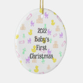 Cute Baby's Eerste Kerst Ornament (Rechts)