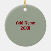 Cute Baby's eerste kerstaap Keramisch Ornament (Achterkant)